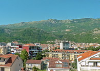 Вид на горы с террасы апартаментов 60 кв.м