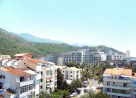 Вид на горы с террасы апартаментов 69 кв.м